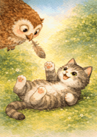 stampAI-Owl and Cat-U1RHlJ