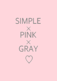 simple pink and gray theme