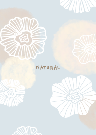 Flower watercolor circle beige6