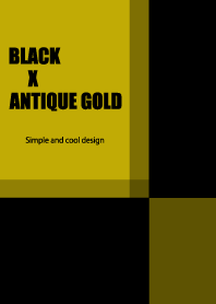 BLACK X ANTIQUE GOLD