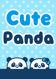 Cute panda's sweetheart