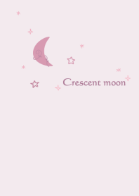 Crescent moon and stars 2