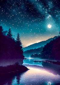 Beautiful starry night view#1293