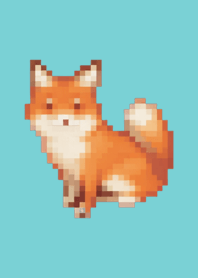 Fox Pixel Art Theme  Beige 04