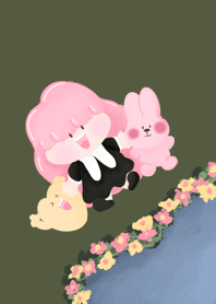 little daydreams pink hair and friends