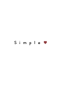 simple【red heart】
