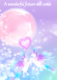 Love falls on life, twin unicorn.