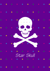星ドクロ(紫)star skull purple