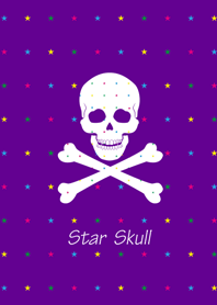 星ドクロ（紫）star skull purple