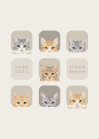 CATS - Mixed breed cat 03 - GREEN GRAY