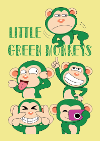 Funny Little Green Monkeys