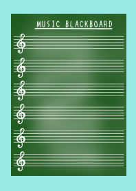 MUSIC BLACKBOARD/BLUE GREEN
