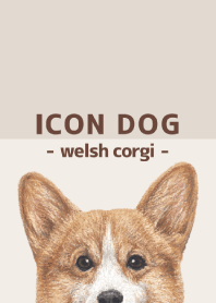 ICON DOG - Welsh Corgi 01 - BROWN/01