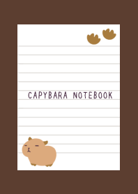 CAPYBARA NOTEBOOK/CHOCOLATE COLOR