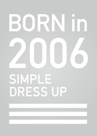 Born in 2006/Simple dress-up