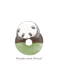 Panda and Matcha donut* -white-