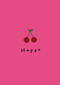 Shocking pink and cherries.
