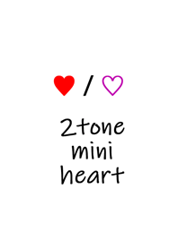 2tone mini heart