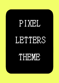 PIXEL LETTERS THEME[BLACK]-LIME GREEN