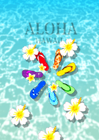 虹色ビーサン♡ハワイ＊ALOHA+164
