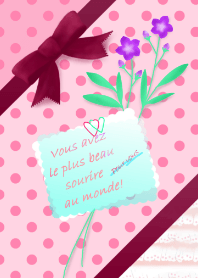 Ribbon Theme (pink x Bordeaux)
