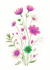 숲의 꽃 컬렉션(모란디 퍼플)