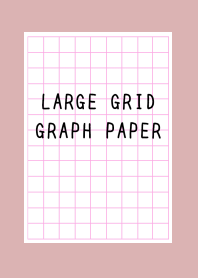 LARGE PINK GRID GRAPH PAPER-DUSTY PINKj