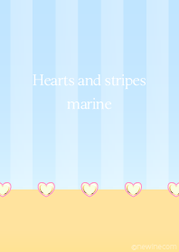Hearts and stripes marine sea