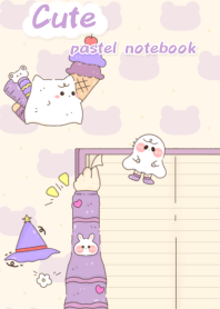 pastel colored notebook2