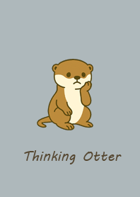Thinking Otter(Ice Blue)#1