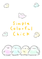 simple colorful Chick
