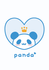 熊貓 王冠 [藍色]