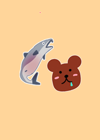 Delicious salmon and bear