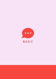 Simple&Basic レッド×ピンクパープル