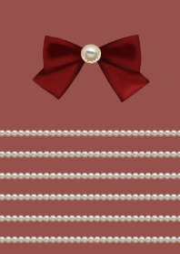 Pearl and Ribbon[Bordeaux]