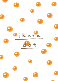 salmon roe dot/white