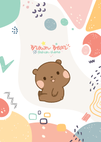 หมีน้ำตาล แฟชั่น คาวาอี้