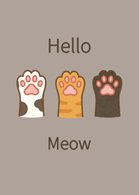 Cute cat paws-Brown