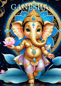 พระพิฆเนศสีฟ้า มั่งคั่ง  มีหมื่นล้าน