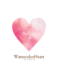 Watercolor Heart Red - MEKYM 17
