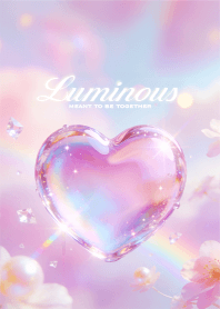 A luminous heart overflowing with love