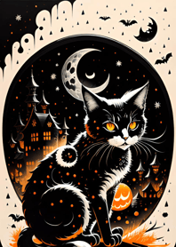 halloween cat 129F22