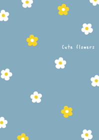 Smoky Blue Nordic Flowers 3