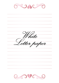 White Letter paper *GLOSSYPINK 4*