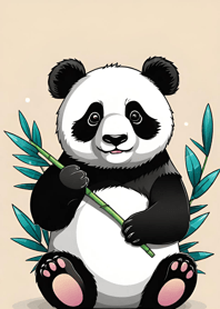 Panda dan bambu p8pR2