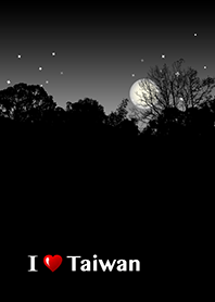 我愛台灣 ❤︎ 黑熊. 星月. 山夜. 1 2.0