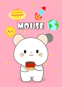 white mouse In Galaxy Theme
