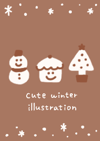 Cute winter illustration