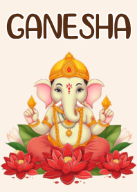 Ganesha : Wealthy and Success (Red)