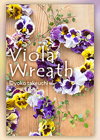 Viola Wreath～かわいいビオラのリース～